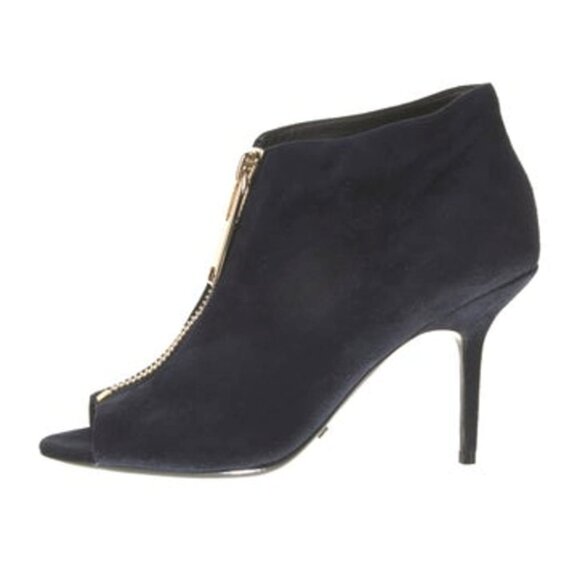 Burberry Suede Peep-toe Booties - Picture 5 of 5